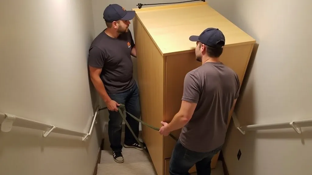 안양 용달이사 (좁은 계단 옷장, 로프로 안전하게 옮기는 방법)