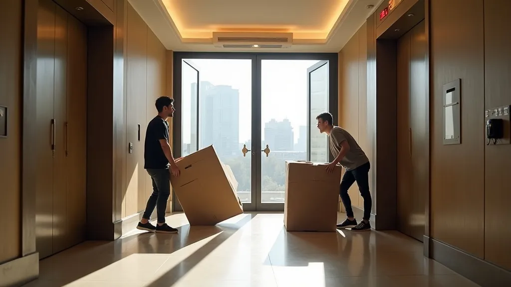 인천 입주 아파트 이사, 부동산도 모르는 엘리베이터 예약의 비밀